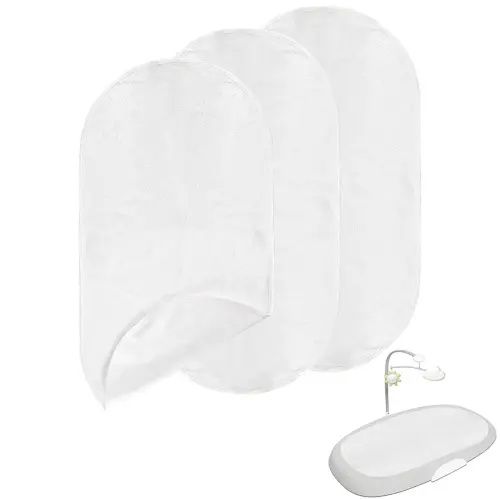 Changing Pad Liners (3 Count) Compatible with Skip Hop - Changing Pad Cover, Washable Soft and Warm Liners, Non-Slip Design, Reusable and Portable Replacement Liner, Perfect for Diaper Needs