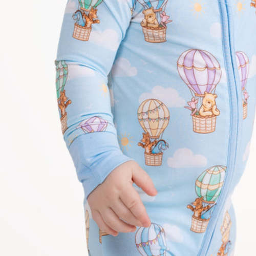 6-12 month size. Bear In The Air Zip Romper – Dreamy Bamboo