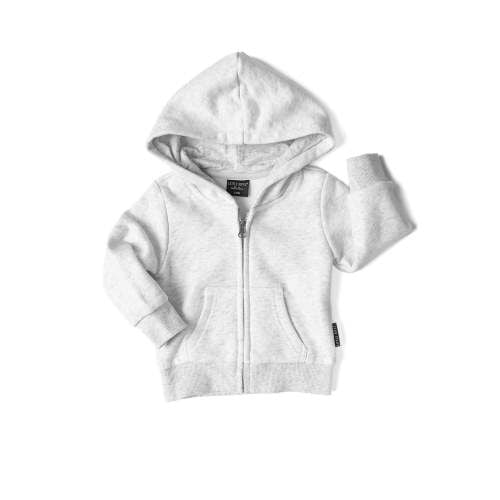 Classic Zip Hoodie - Light Heather Grey