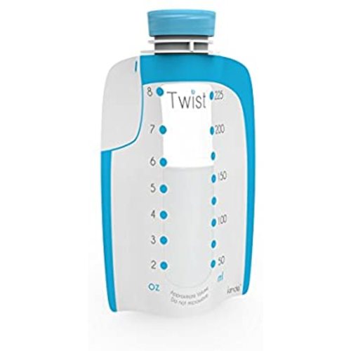 Kiinde Twist Pouch Breast Milk Storage Bags for Pumping, Freezing, and Feeding - 8 Ounce - 40 Pack
