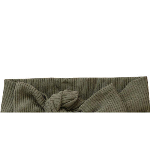 Winter Green Organic Cotton Ribbed Head Wrap