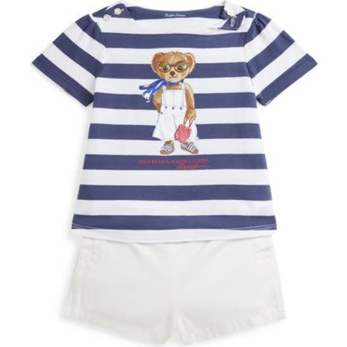 Polo Bear T-Shirt & Twill Shorts Set