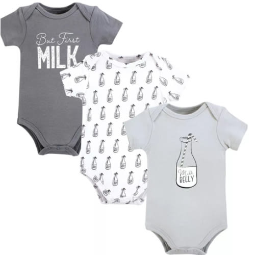 Baby Boys Hudson Unisex Soft Cotton Bodysuit Triple Pack