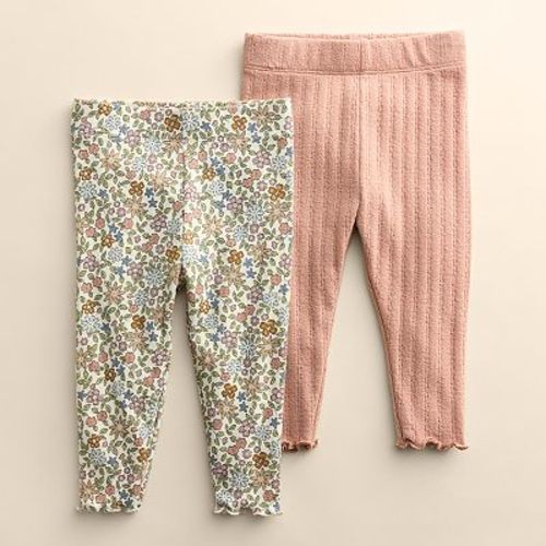 Baby & Toddler Girl Little Co. by Lauren Conrad 2-Pack Lettuce Edge Leggings