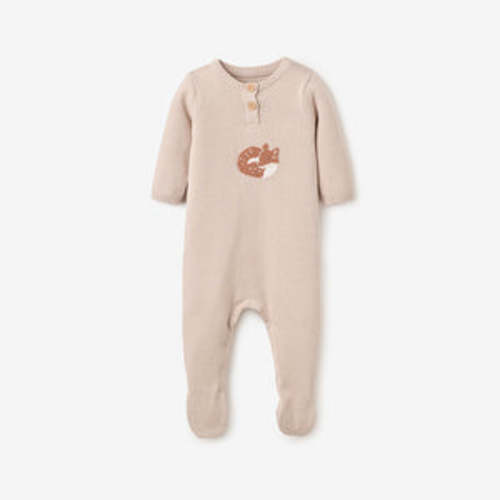 Knit Fox Footed Jumpsuit – Elegant Baby