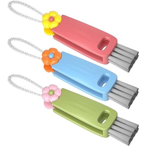 3 in 1 Cup Lid Gap Cleaning Brush Set, Multifunctional Bottle Cleaning Brush, Cup Lid Gap Cleaner, Home Kitchen Crevice Cleaning Brush Tools (Multicolor)
