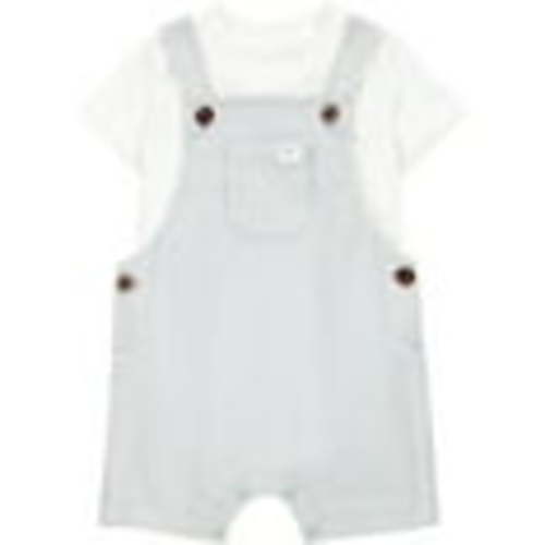 Baby Boy Overalls - Blue Stripe Size 6-9