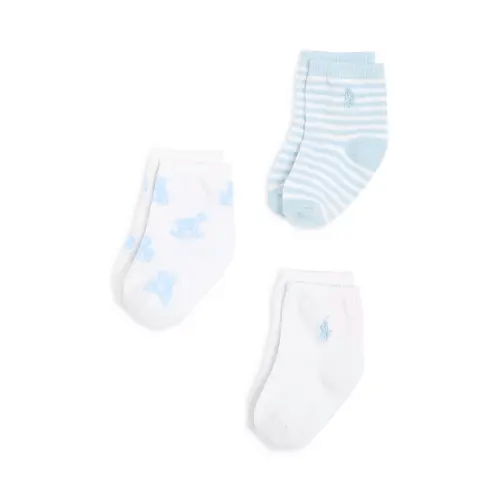 Essential Tossed Bear Socks, Pack of 3 - Baby