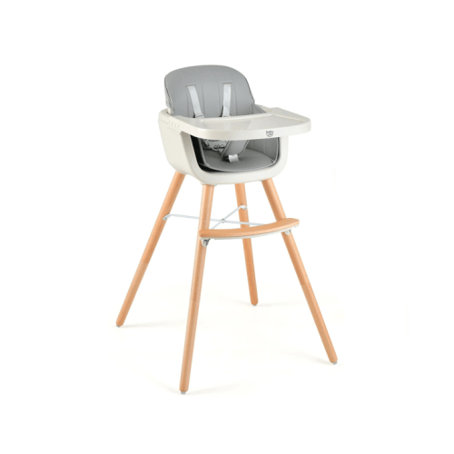 Costway 3-In-1 High Chair Feeding Chair Grey