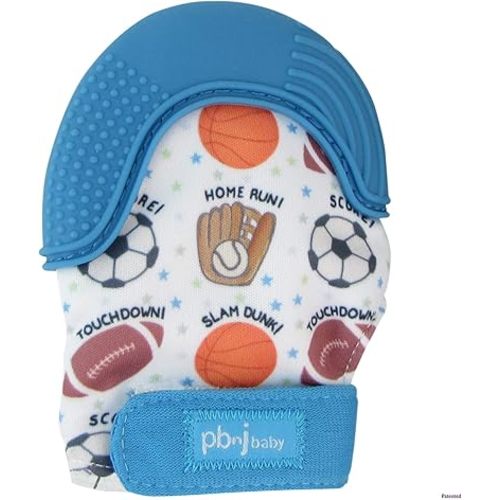 Silicone Infant Teething Mitten Teether Glove Mitt Toy (Sports)
