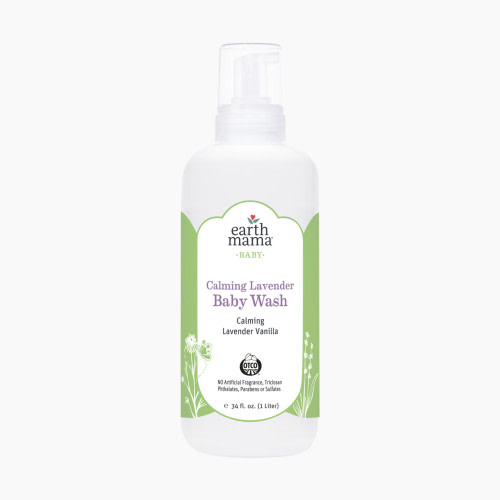 Earth Mama Calming Lavender Baby Wash - Calming Lavender, 34 fl oz