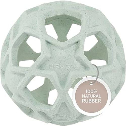 HEVEA Upcycled Star Ball Made from 100% Upcycled Natural Rubber Plant Based, Plastic-Free, Eco-Friendly, BPA-Free & FDA Approved