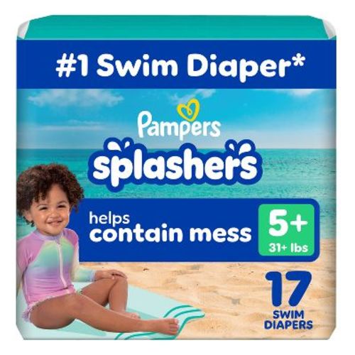Pampers Splashers Disposable Swim Pants - (Select Size and Count)