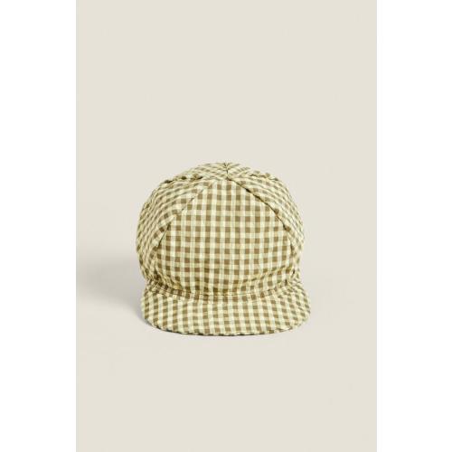 CHILDREN’S GINGHAM PAPER BEACH HAT | Zara