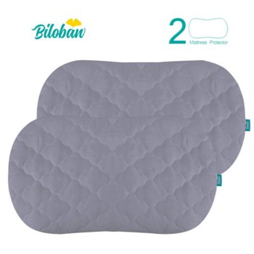 Oval/Hourglass Waterproof Soft Bassinet Mattress Pad Cover 2 Pack Gray 31"x18"