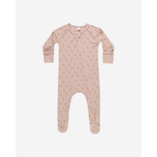 Bamboo Zip Footie || Candy Cane