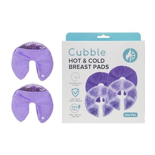 Breast Therapy Pads,Hot Cold Reusable Gel Pads, Postpartum Recovery, Relief for Breastfeeding Pains,Plugged Ducts, Improves Lactation,Nursing Pain,Mastitis,Milk Production,Engorgement, Microwavable