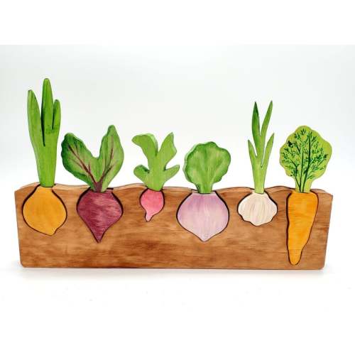 Root Vegetable Puzzle Montessori and Waldorf Inspired - Etsy