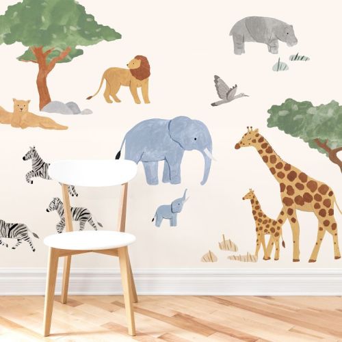 West Elm x Mej Mej Safari Large Kit Peel & Stick Wall Decals