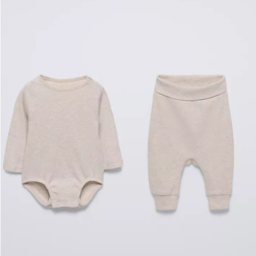 PLAIN BODYSUIT AND LEGGINGS PACK - Sand / Marl | ZARA United States