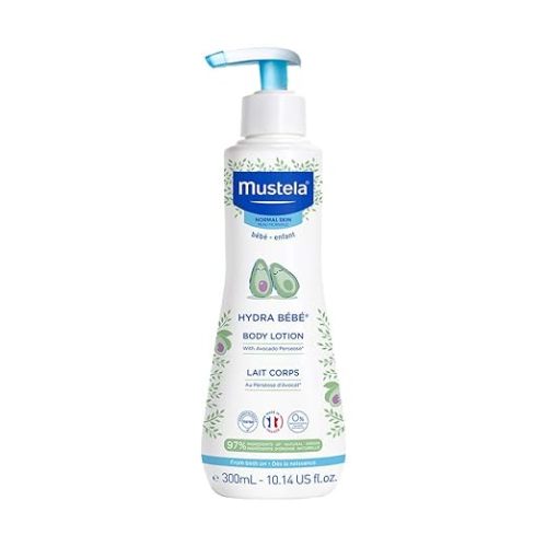Mustela Hydra Bebe Body Lotion - Daily Moisturizing Baby Lotion with Natural Avocado, Jojoba & Sunflower Oil – Various Sizes