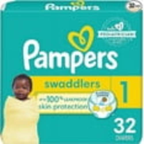 Pampers Swaddlers Active Baby Diapers Size 1, 32 Ea..