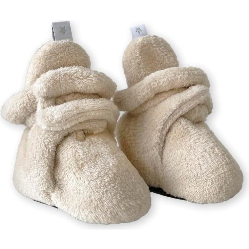 7AM Enfant Plush Baby Booties - Water Repellent Baby Shoes for Girls & Boys, Ultra Soft Winter Socks & Slippers for Infants