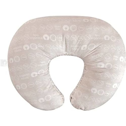 Boppy Nursing Pillow Organic Bare Naked Original Support, Boppy Pillow Only, Nursing Pillow Cover Sold Separately, Nursing Essentials for Bottle and Breastfeeding, with 100% Organic Cotton Fabric