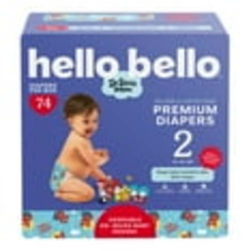 Hello Bello Dr. Seuss Babies Premium Diapers Club Box, Size 2, 74 Count (Select for More Options)