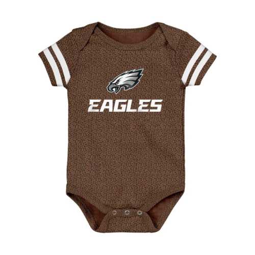 Philadelphia Philadelphia Eagles Brown Baby Playmaker One Piece