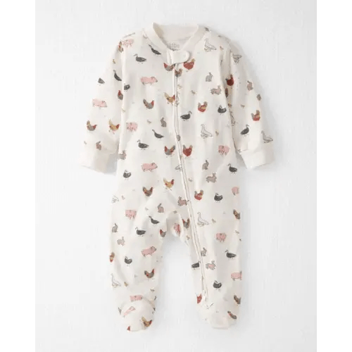 Baby Organic Cotton Sleep & Play Pajamas in Farm Friends - Little Planet | Carter's