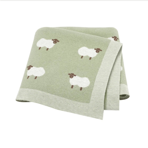 Sheep Knitted Blanket