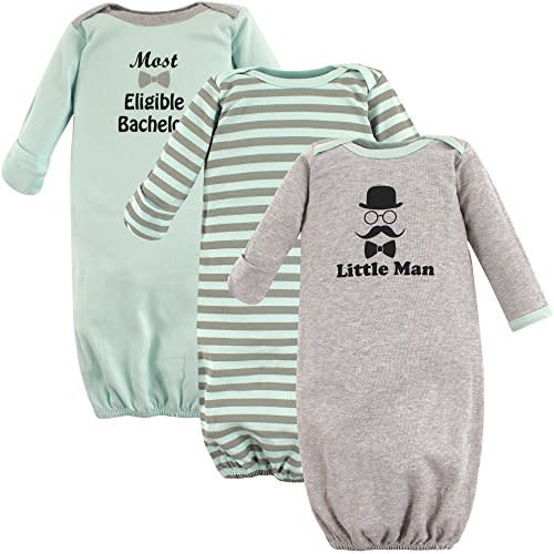 Luvable Friends Baby Girls' Cotton Gowns