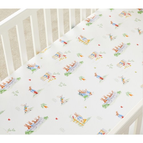 Peter Rabbit™ Garden Organic Crib Fitted Sheet