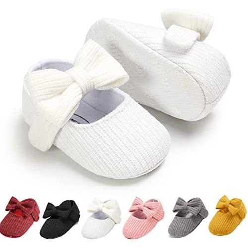 Ohwawadi Infant Baby Boys Girls Slippers Cozy Fleece Booties Soft Bottom Warm Cartoon Socks Newborn Crib Shoes