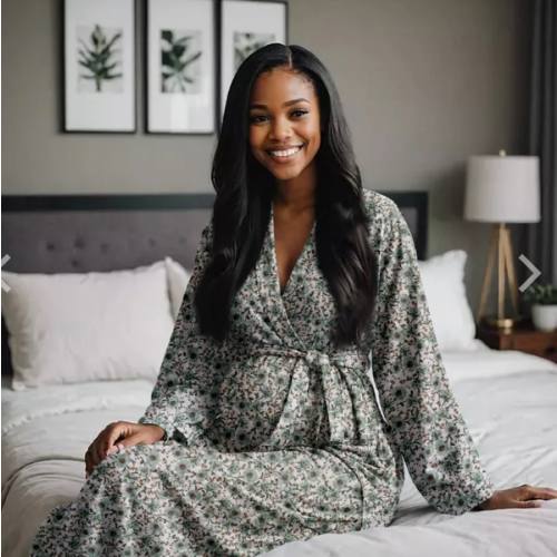Dressed to Deliver Maternity Robe + Nursing
