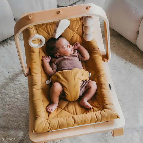 LEVO Baby Rocker in natural wood – Charlie Crane Paris