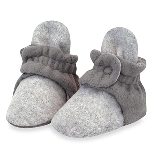 Zutano Unisex Fleece Baby Booties, Two Snap Closure, Newborn to 24 Months