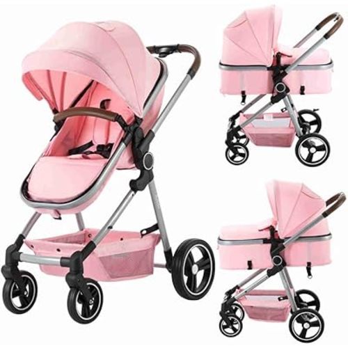 Baby Stroller 2 in 1 Standard Carriage Infant Toddler Girl Boy Coches para Bebes Modernos Lightweight Foldable Travel Pram