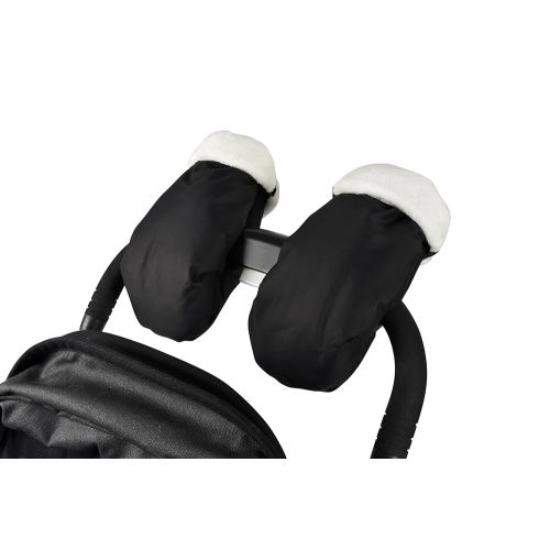 BEABA Waterproof Fleece Lined Universal Stroller Gloves, Hand Warmer Muff, Anti-Freeze Stroller Mittens for Handlebars, Winter Stroller Accessories, Baby Winter Essentials