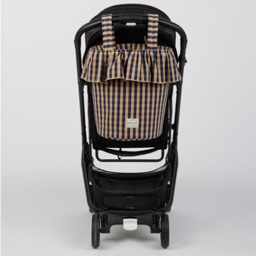 Basket Vichy - Navy + Caramel - Minicoton