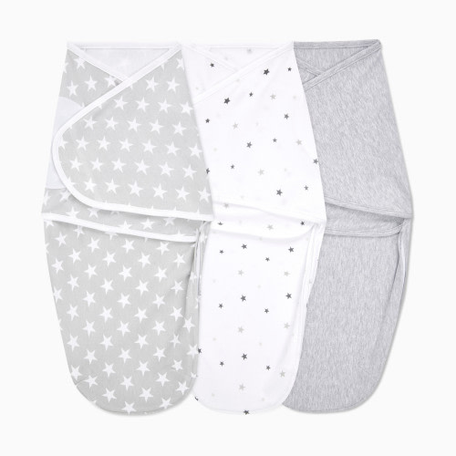 Aden + Anais Essentials Cotton Wrap Swaddles (3 Pack) - Twinkle, 0-3 Months, 3