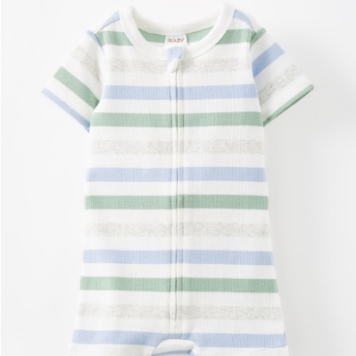 The Billie Short Sleeve Zip Romper