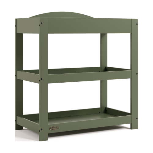 Graco Customizable Infant Changing Table with Changing Pad, Olive