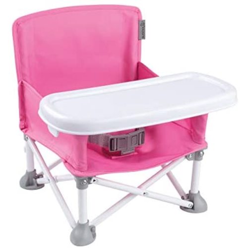 Summer Pop ‘n Sit Portable Booster Chair, Pink – Booster Seat for Indoor/Outdoor Use – Fast, Easy and Compact Fold