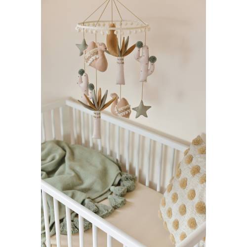 Sage & Ivory Boho Camel Nursery Mobile: Cactus Palm Tree Nursery Decor