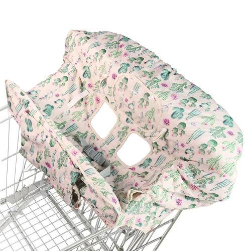 Shopping Cart Cover for Baby Girl and Boy | Water Resistant Baby High Chair Cover | Grocery Cart Cover for Baby w/Toy Loops, Water Bottle Strap, Phone Pouch | Gift Idea for New Mom