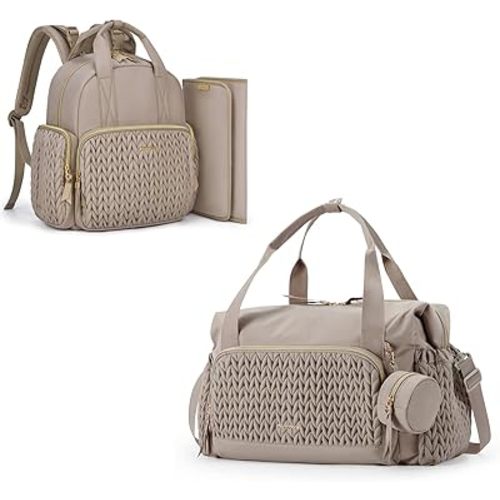 mommore Diaper Bag Tote and Small Diaper Backpack