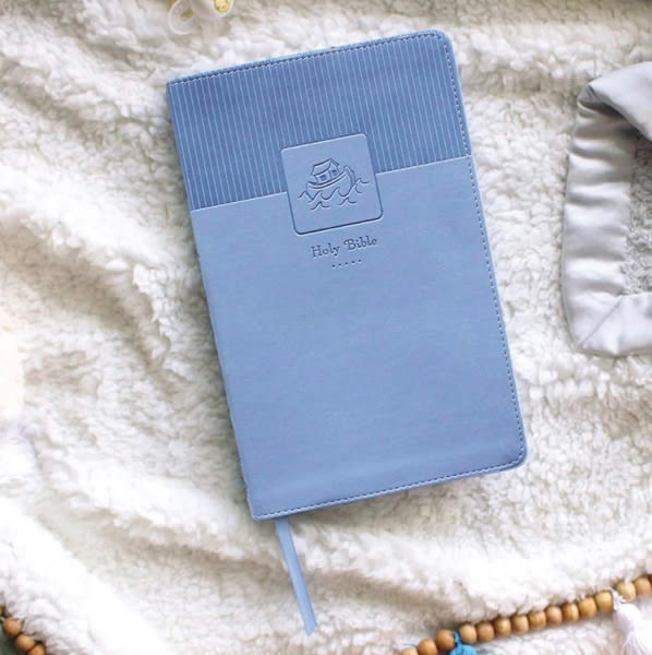 NIV, Baby Gift Bible, Holy Bible, Leathersoft, Blue, Red Letter, Comfort Print: Keepsake Edition