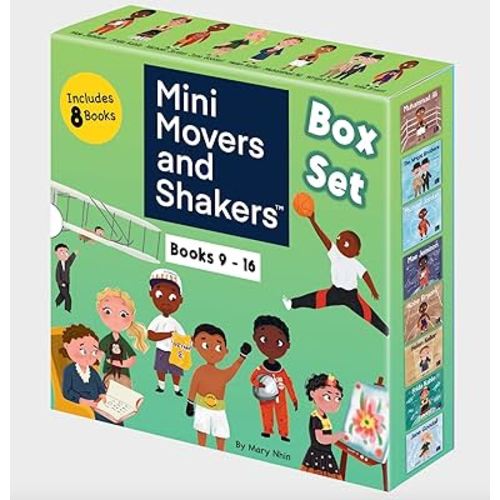 Mini Movers and Shakers 8 Book Box Set (Books 9-16: Michael Jordan, Frida Kahlo, Mae Jemison, The Wright Brothers, Muhammed Ali, Jane Goodall, Kobe Bryant, Helen Keller)